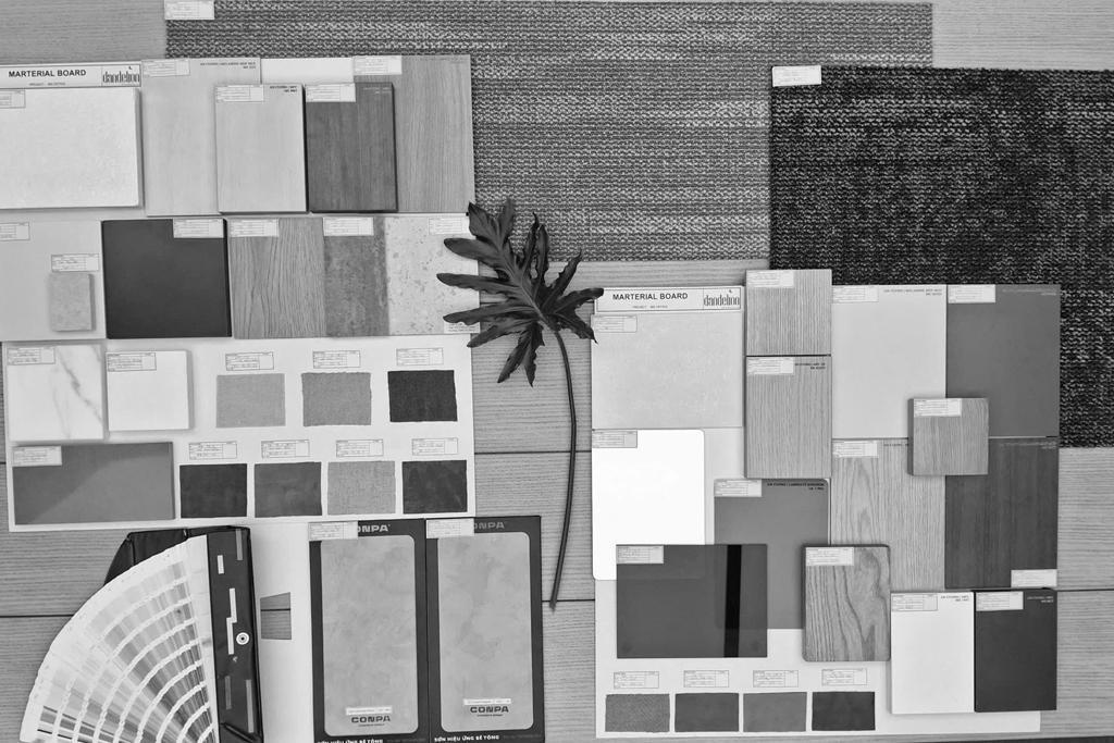 Bảng mẫu vật liệu & FF&E văn phòng